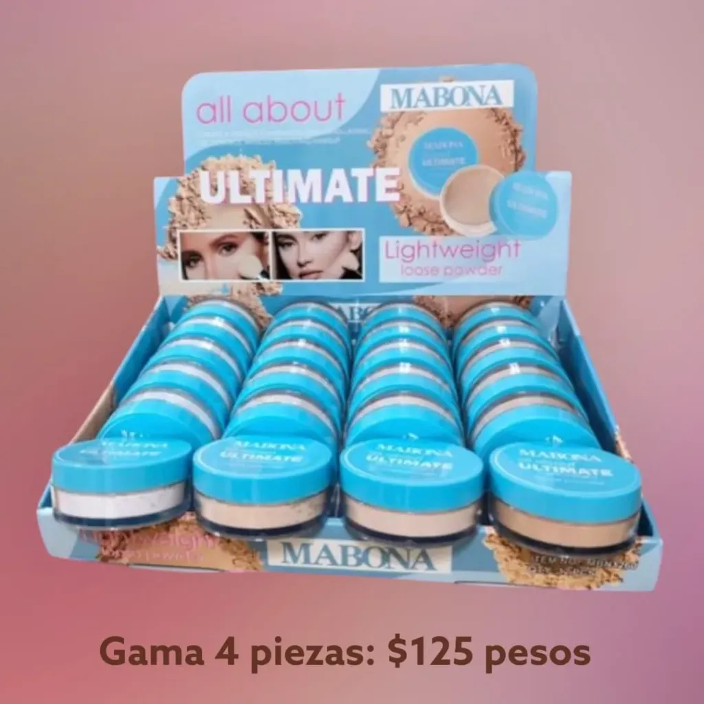 [POLVO TRASLÚCIDO] 2 PIEZAS POLVO TRASLÚCIDO ULTIMATE AZUL MBN1260