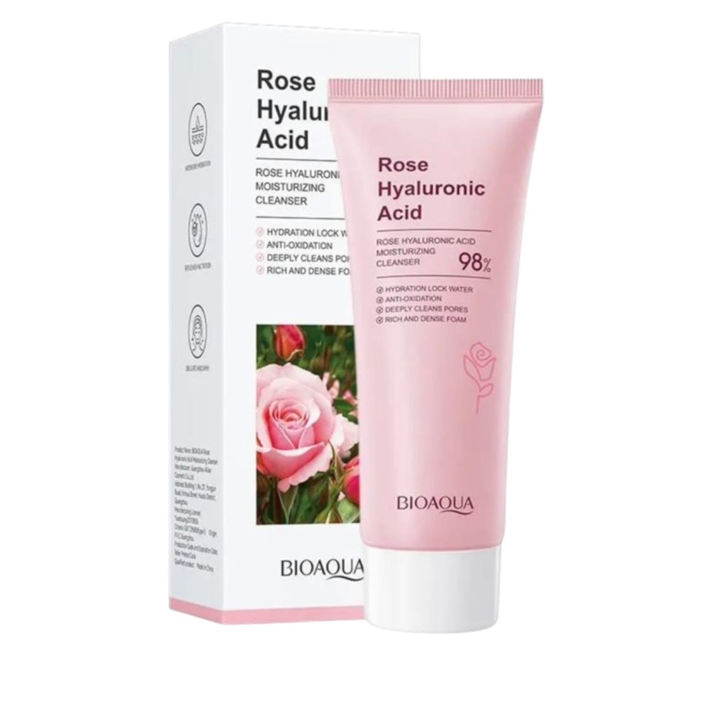 [LIMPIADOR ROSTRO] LIMPIADOR ROSTRO ROSAS Y ÁCIDO HIALURÓNICO BIOAQUA