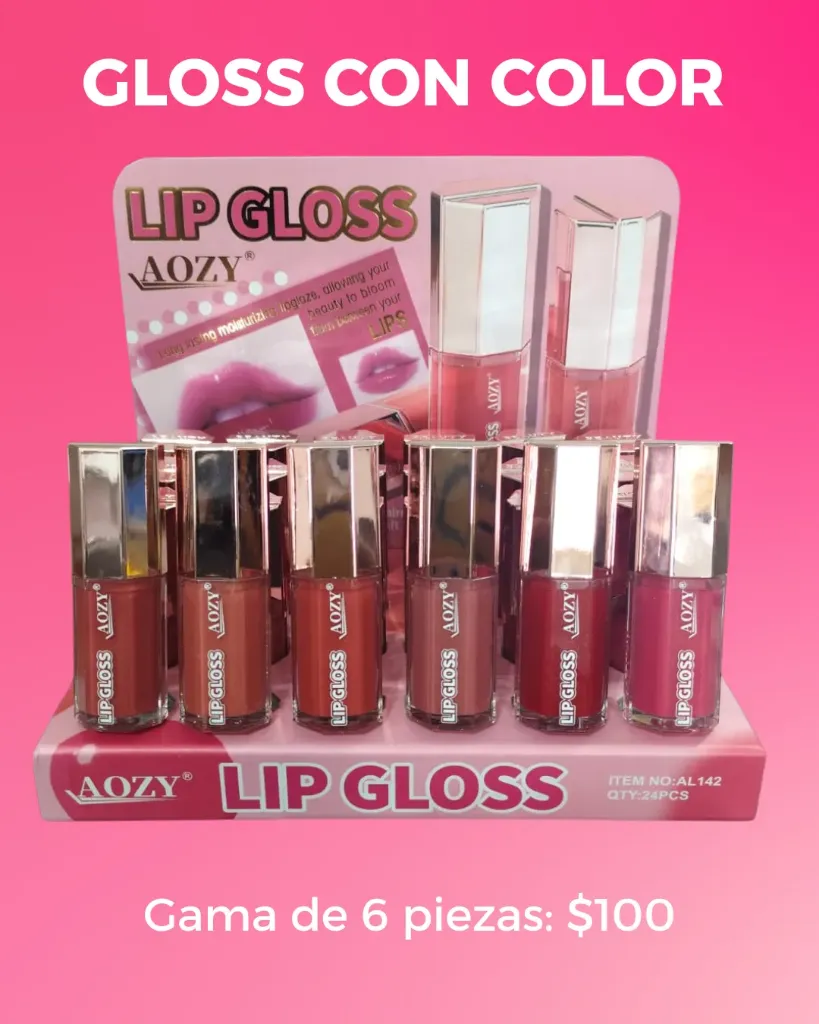 LIP GLOSS AOZI TAPA DORADA AL142