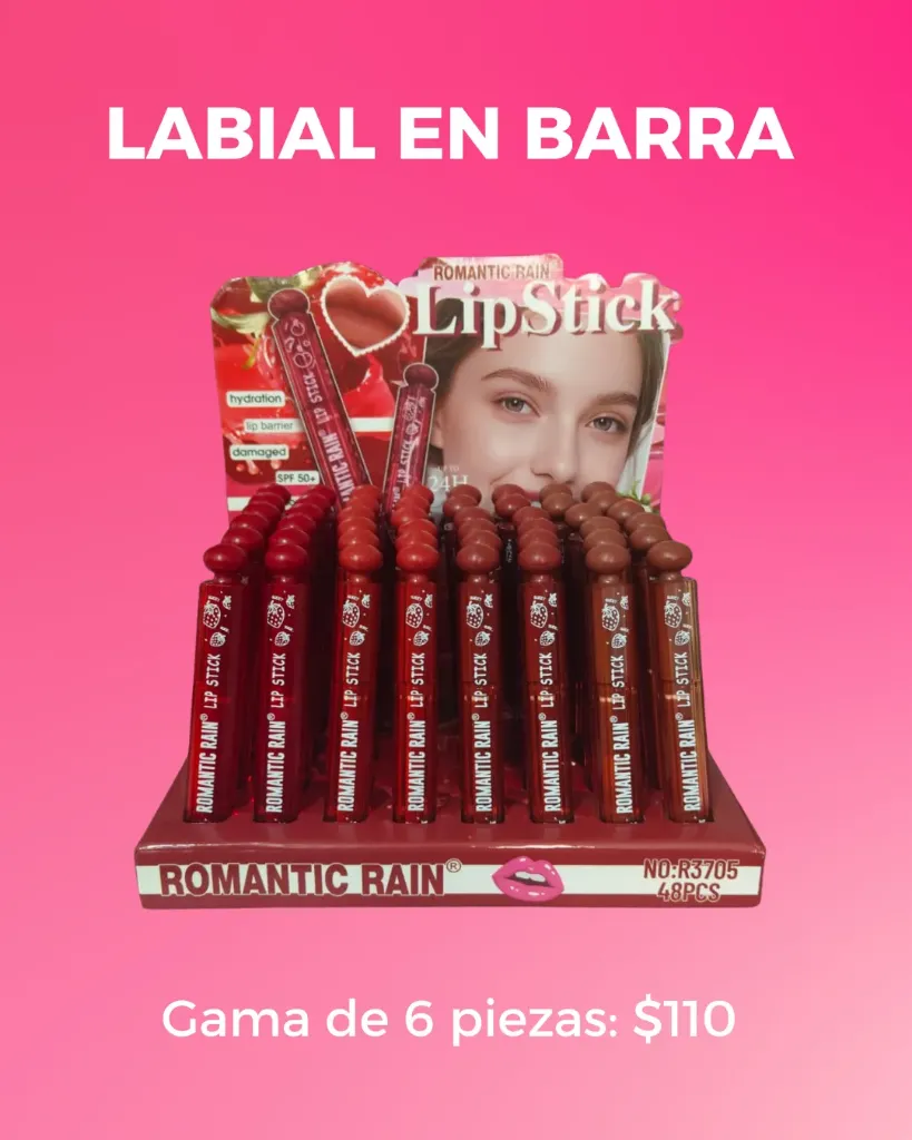 LABIAL BARRA ROMANTIC RAIN DELGADO