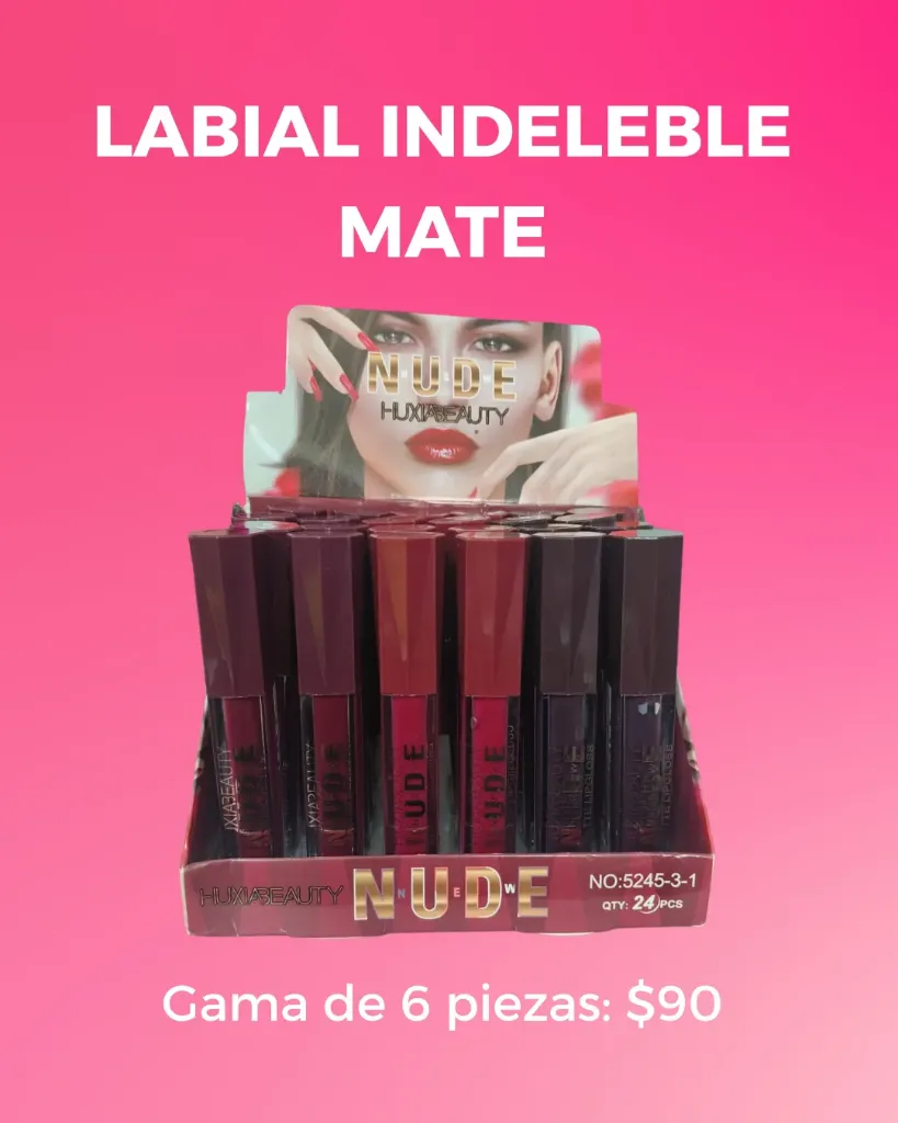 LABIAL INDELEBLE MATE ROJOS OSCUROS HUXIA BEAUTY