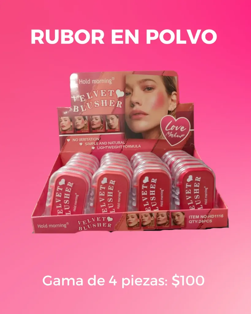 RUBOR EN POLVO VELVET BLUSHER  HOLD MORNING