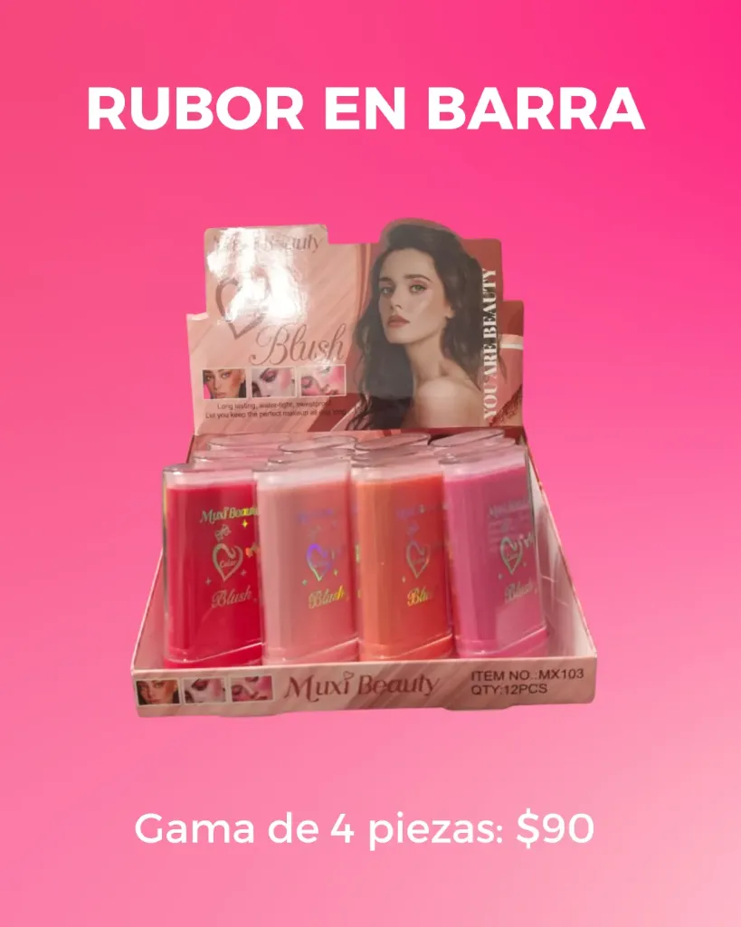 RUBOR EN BARRA  MUXI BEAUTY