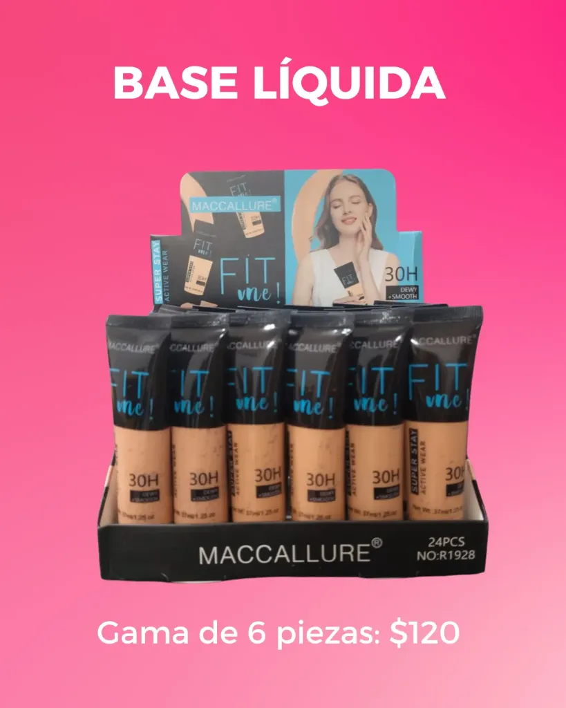 BASE MAQUILLAJE LÍQUIDA FIT ME MACCALURE